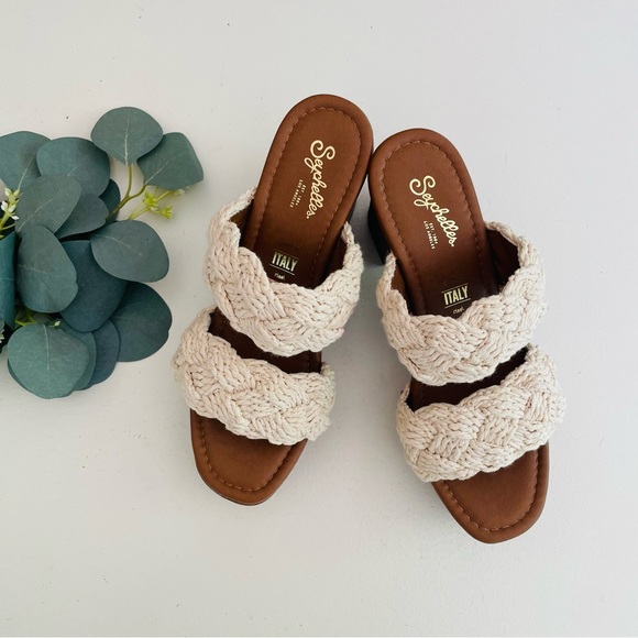 Seychelles Smoke Show Macrame Chunky Heeled Sandal - Picture 1 of 10